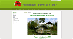 Desktop Screenshot of ferienhaus-schweden-hsf.com